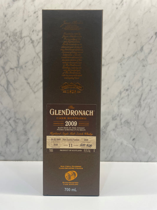 GlenDronach 2009 11 Year Old PX Single Cask #2039 ABV 59.3% 700ml - Cigar & Whisky Cellar