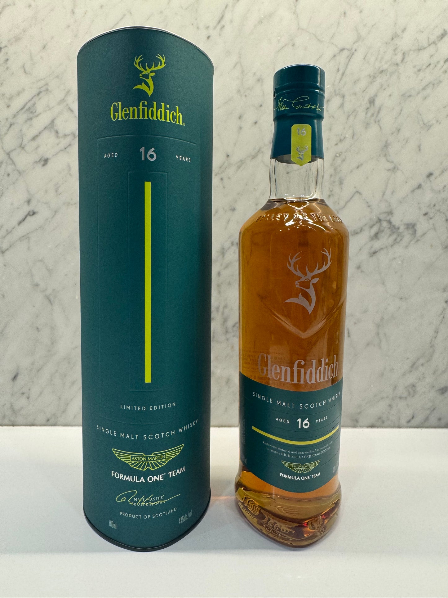 Glenfiddich 16 Year Old Aston Martin F1 Limited Edition Single Malt Scotch Whisky 700mL - Cigar & Whisky Cellar