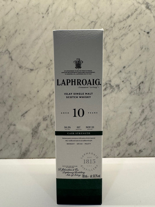 Laphroaig 10 YEAR OLD CASK STRENGTH - BATCH 17 ABV 58.3% - Cigar & Whisky Cellar