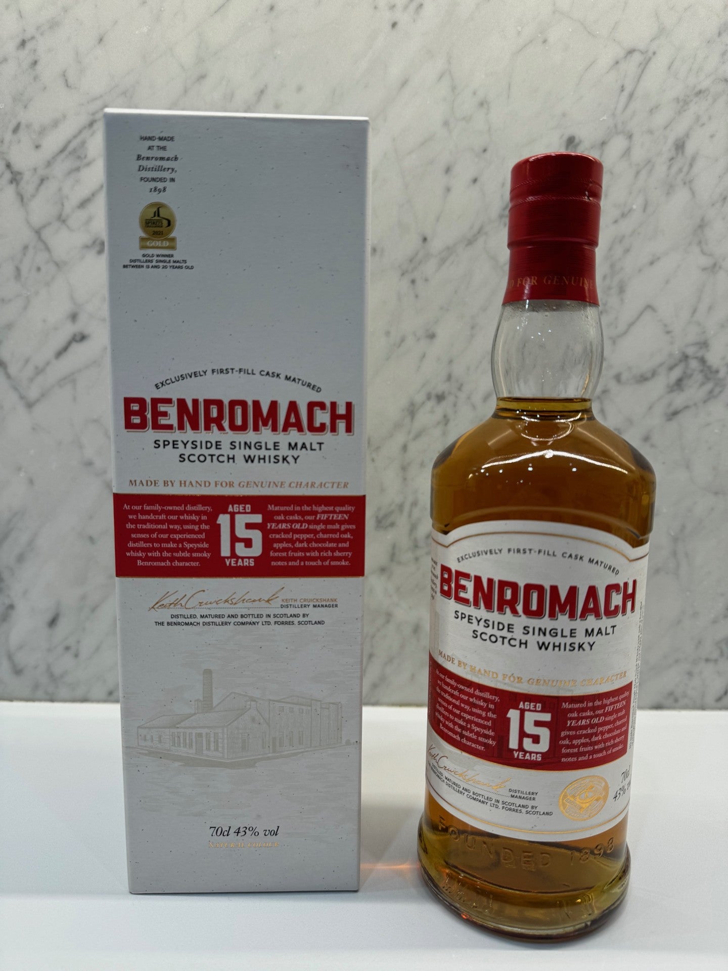 Benromach 15YO ABV 43% 700ml - Cigar & Whisky Cellar