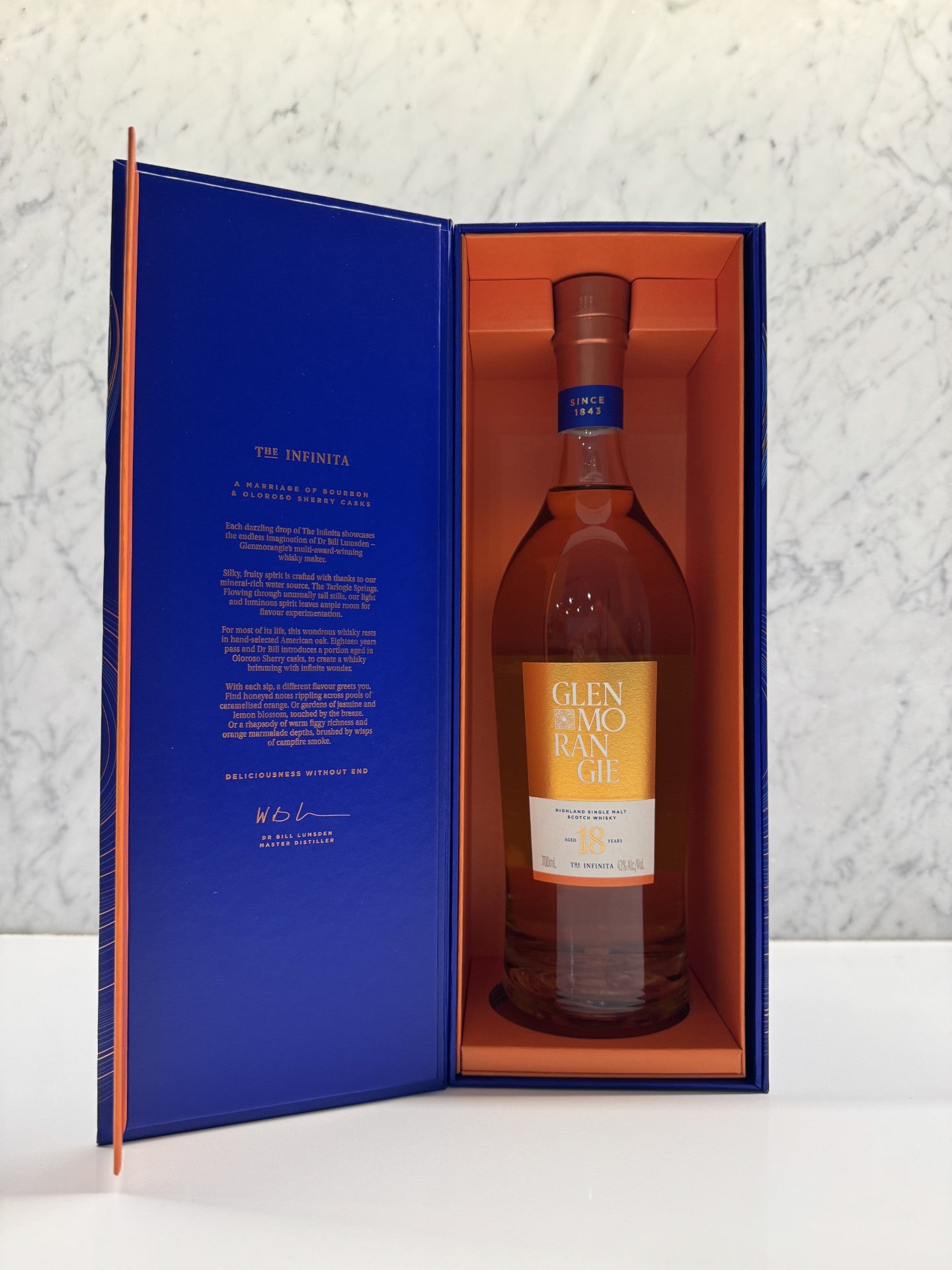 Glenmorangie The Infinita 18 Year Old Single Malt Scotch Whisky (700ml) ABV43% - Cigar & Whisky Cellar
