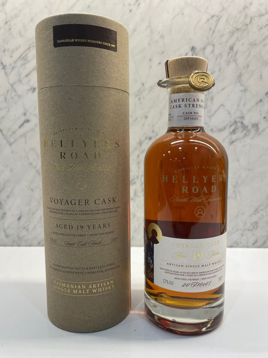 Hellyers Road 19 Year Old Voyager Cask 20F10c03 700ML ABV 57% - Cigar & Whisky Cellar