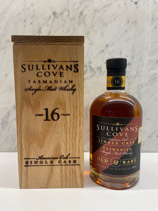 Sullivans Cove 16 Year Old âOld & Rareâ American Oak Cask TD0063 700ml 48% - Cigar & Whisky Cellar