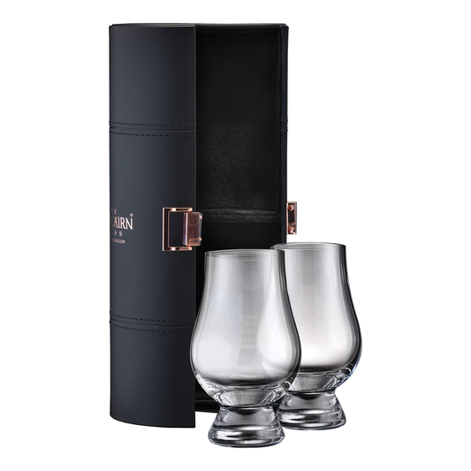 Glencairn Original Crystal Whisky Glass (qty2 in Travel Case) - Cigar & Whisky Cellar