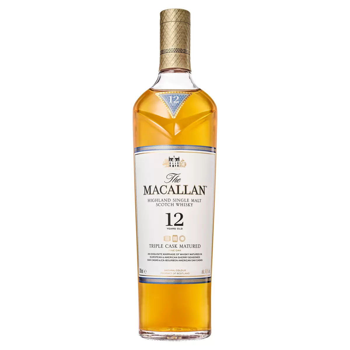 The Macallan Fine Oak 12 Year Old Triple Cask Matured Single Malt Scotch Whisky 700ml - Cigar & Whisky Cellar