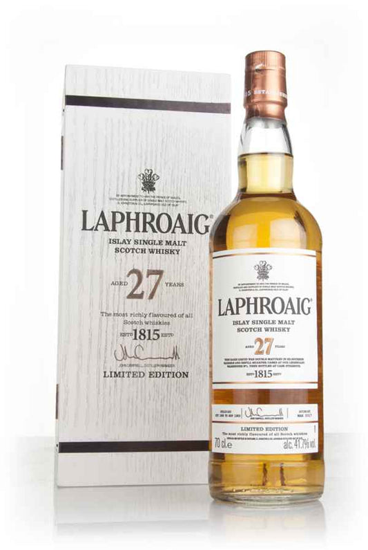 Laphroaig 27 Year Old Cask Strength Single Malt Scotch Whisky 700mL - Cigar & Whisky Cellar