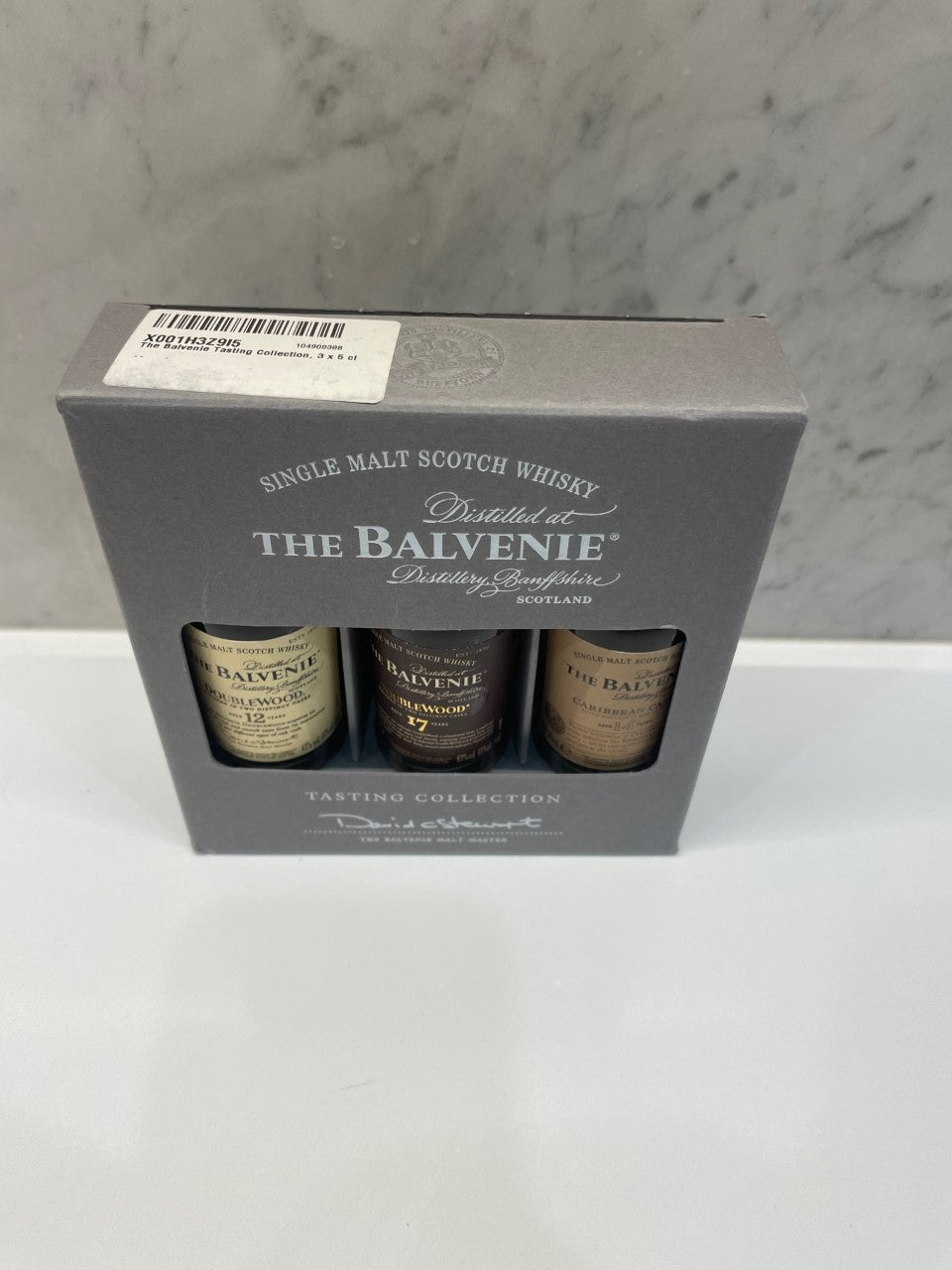 Balvenie Gift Pack - DoubleWood 12 & 17 Year Old, Caribbean 14 Year Old - 3x50ML Miniatures ABV 43% - Cigar & Whisky Cellar