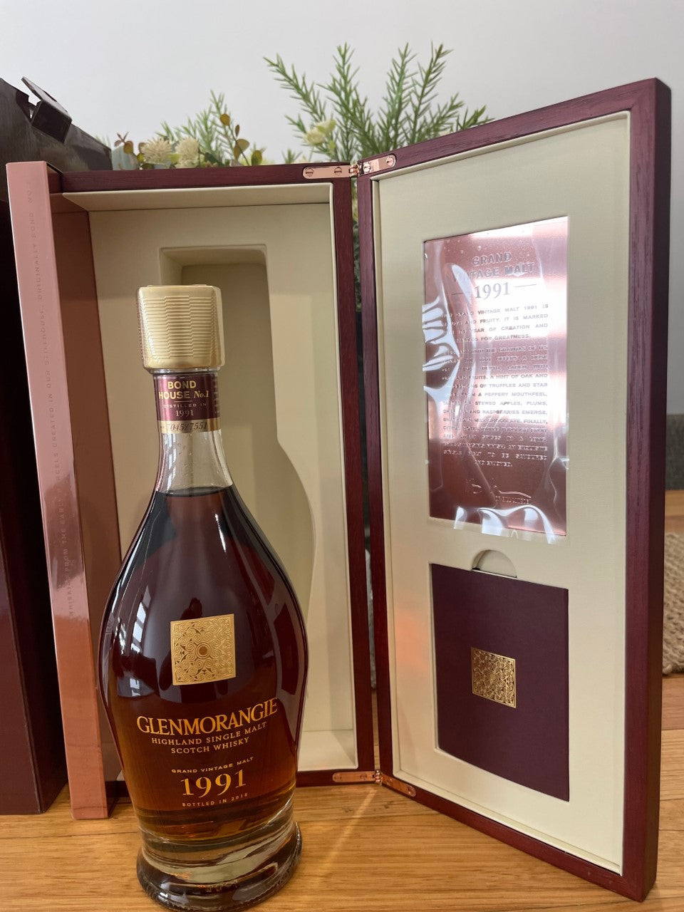 Glenmorangie Grand Vintage Malt 1991 (bottled 2018) - Bond House No.1 700ML ABV 43% - Cigar & Whisky Cellar