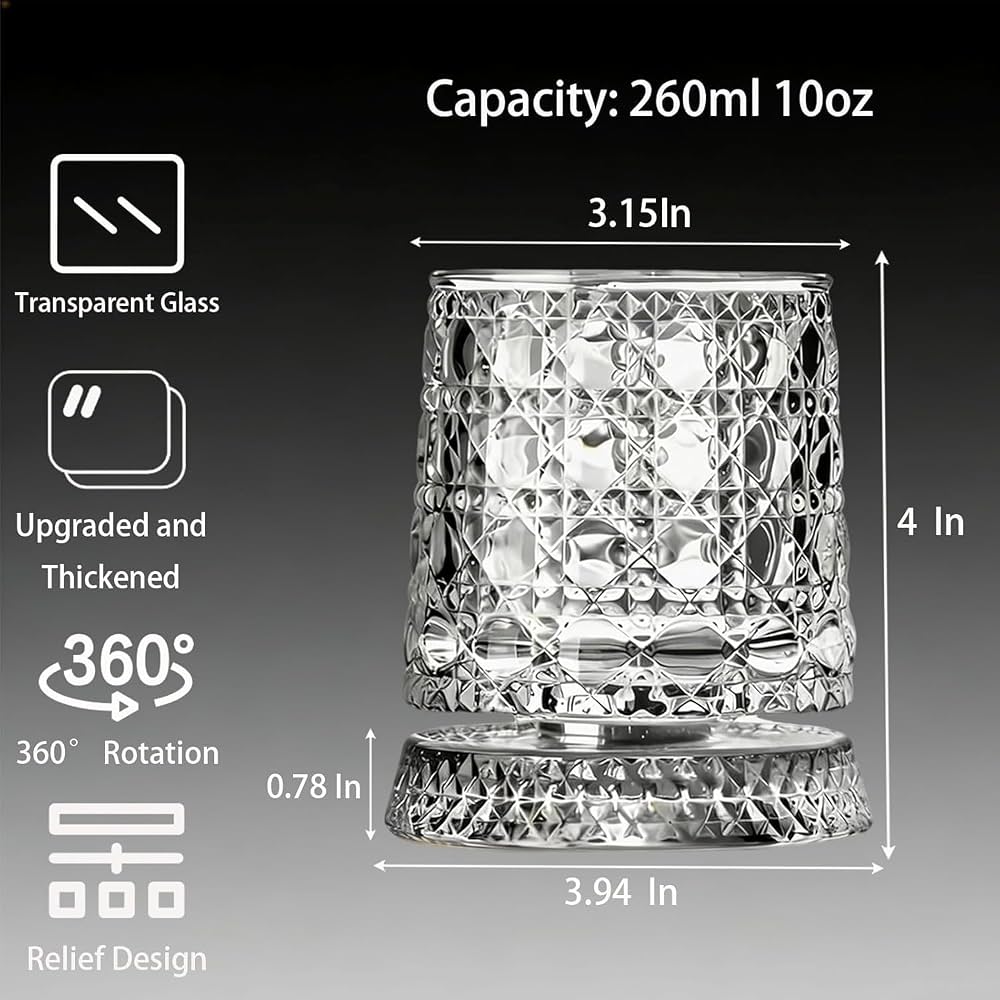 Luxury Spinning Tumbler 260ML - Cigar & Whisky Cellar