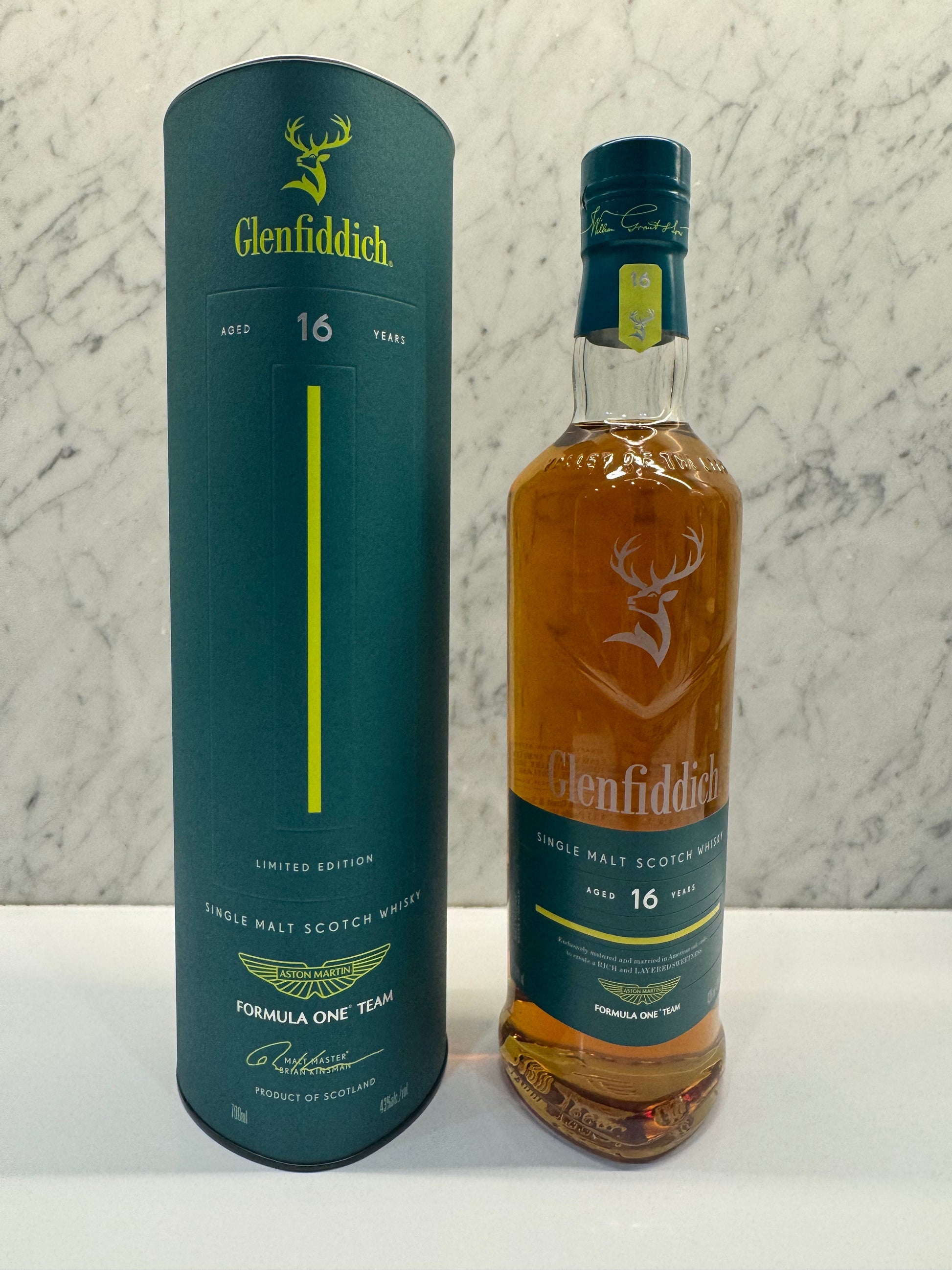 Glenfiddich 16 Year Old Aston Martin F1 Limited Edition Single Malt Scotch Whisky 700mL - Cigar & Whisky Cellar