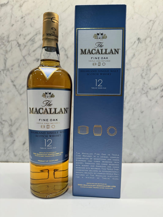 Macallan 12 Year Old Fine Oak Single Malt Whisky (DISCONTINUED) - Cigar & Whisky Cellar