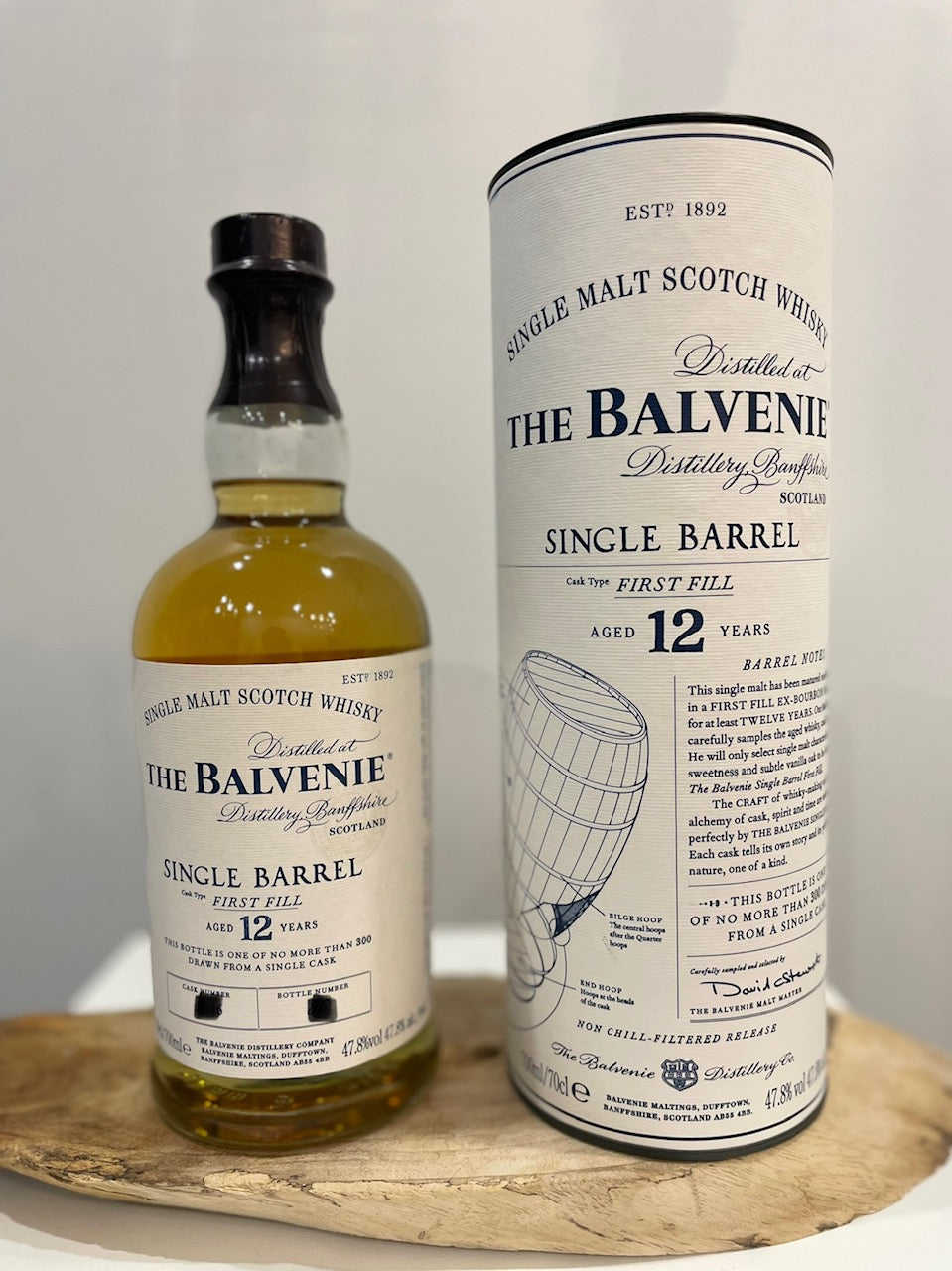 Balvenie 12 Year Old Single Barrel Scotch Whisky 700mL 47.8% - Cigar & Whisky Cellar